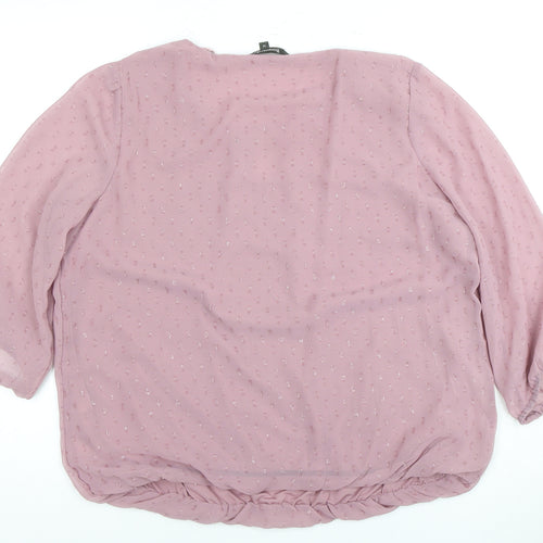 Bonmarche Women's Pink Blouse Size 14
