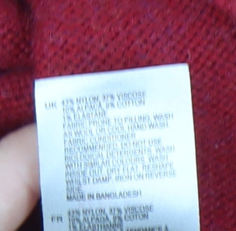 White Stuff Women's Red Open Front Cardigan Size 16