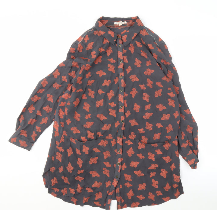 White Stuff Women's Multicoloured Button-Up Shirt