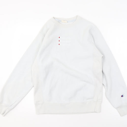 Champion Men's White Pullover Sweatshirt S