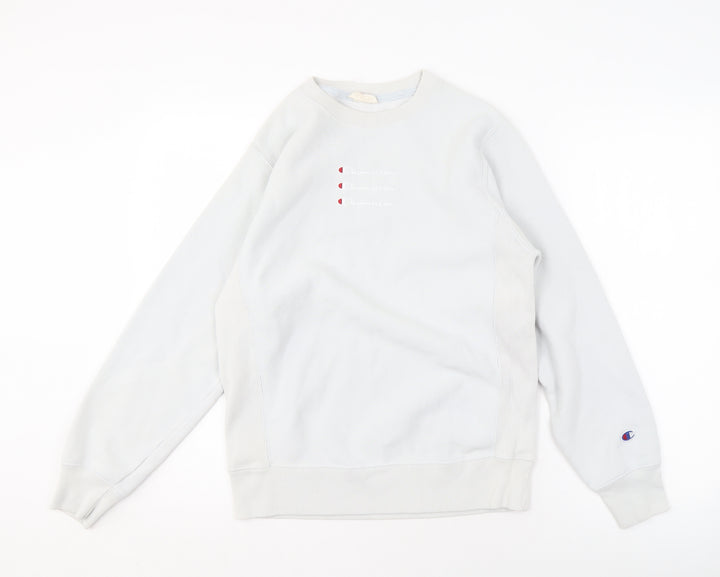 Champion Men's White Pullover Sweatshirt S