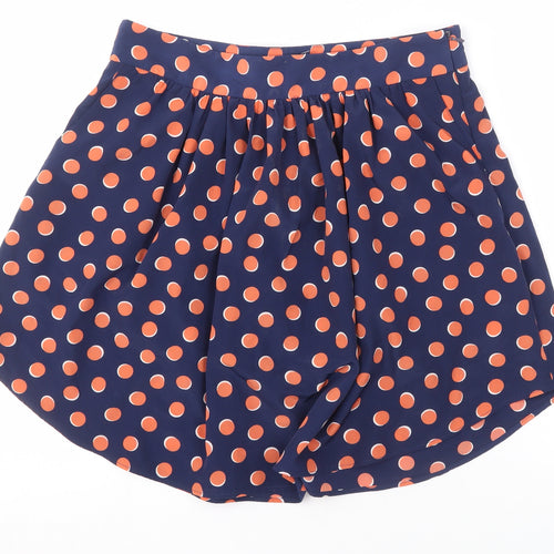 Gap Women's Blue Polka Dot Skater Skirt Size 4
