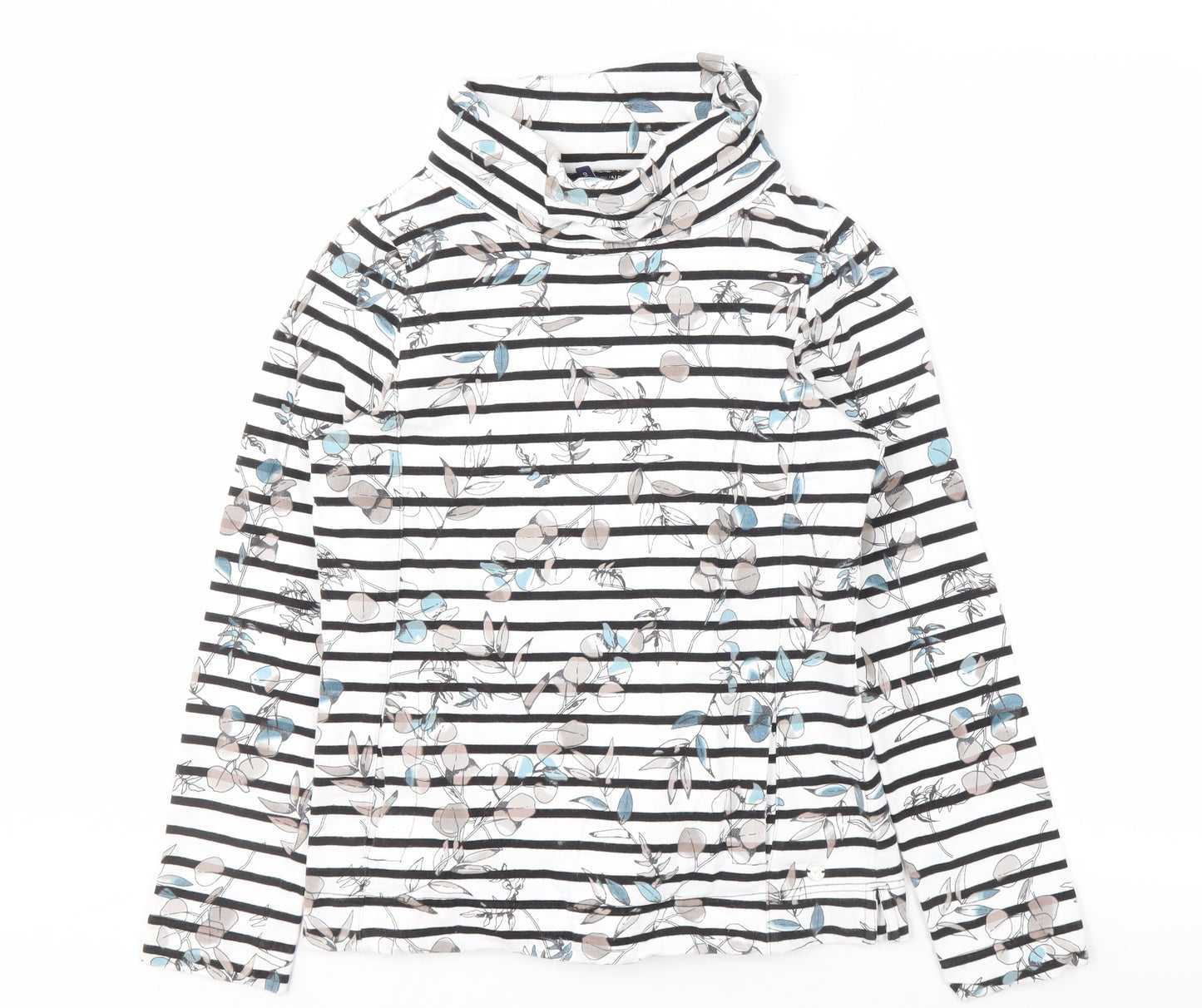 Maine New England Women's Multicoloured Striped Sweatshirt