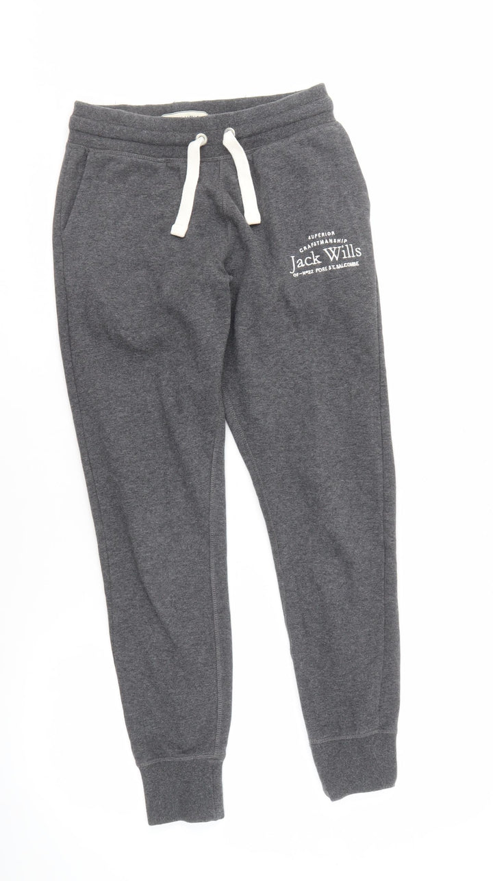 Jack Wills Women's Grey Joggers Size 8