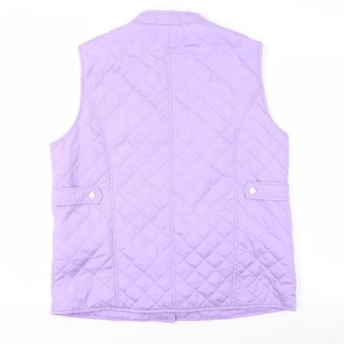 David Barry Women's Purple Quilted Waistcoat Size 16