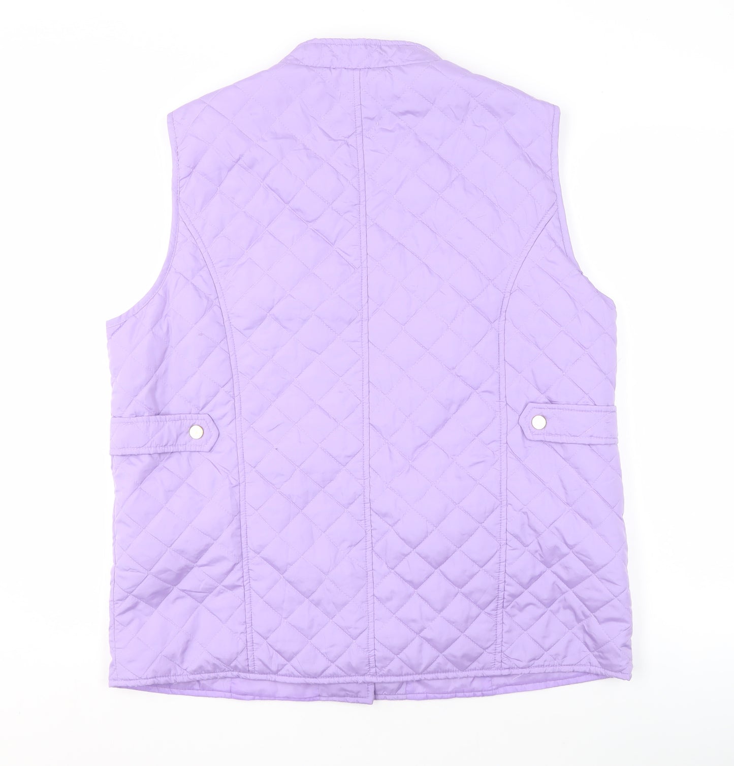 David Barry Women's Purple Quilted Waistcoat Size 16