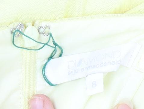 Diamond by Julien Macdonald Yellow Ball Gown 8