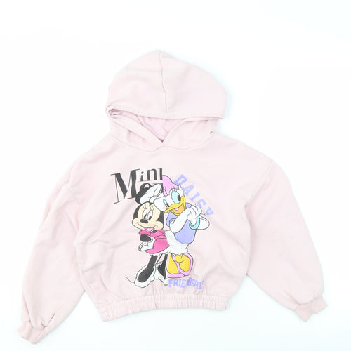 George Girls Pink Disney Hoodie 7-8 Years Pullover Style