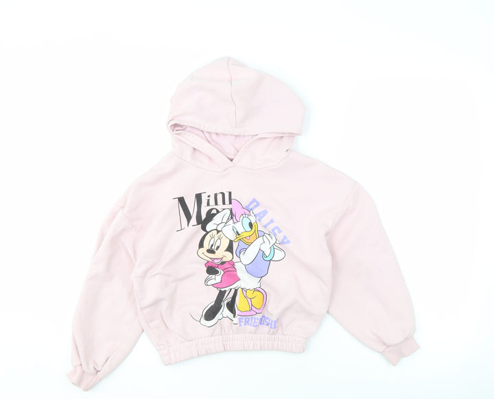 George Girls Pink Disney Hoodie 7-8 Years Pullover Style