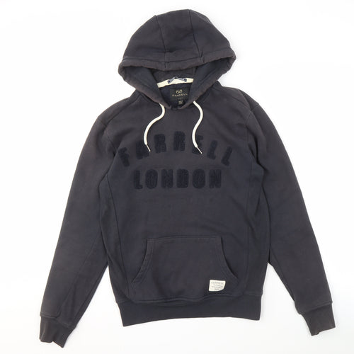 Farrell Men's Black S Pullover Hoodie with Logo