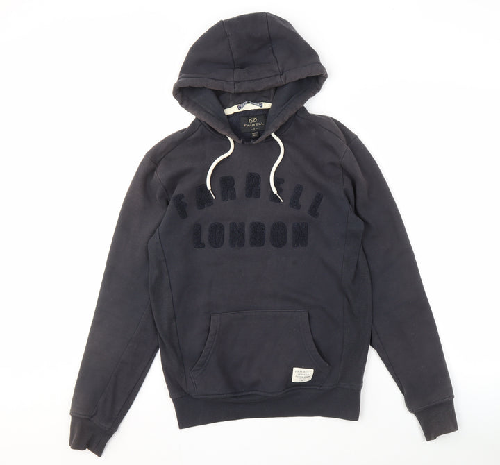 Farrell Men's Black S Pullover Hoodie with Logo