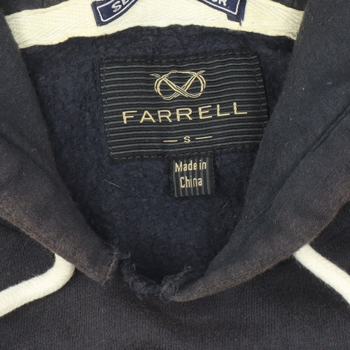 Farrell Men's Black S Pullover Hoodie with Logo