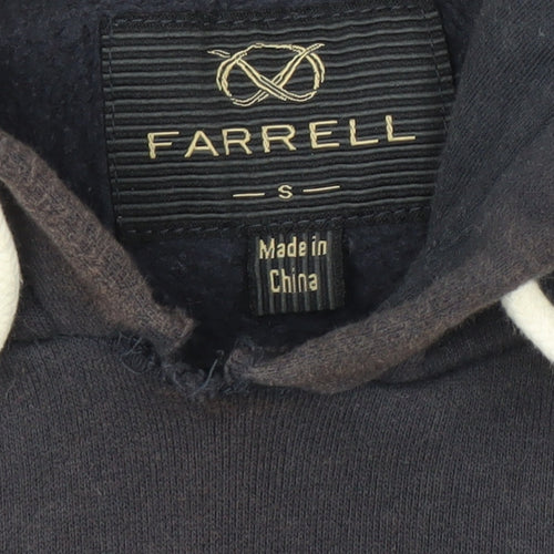 Farrell Men's Black S Pullover Hoodie with Logo