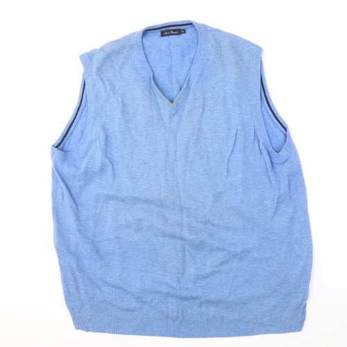 James Pringle Men's Blue XL Knit Vest