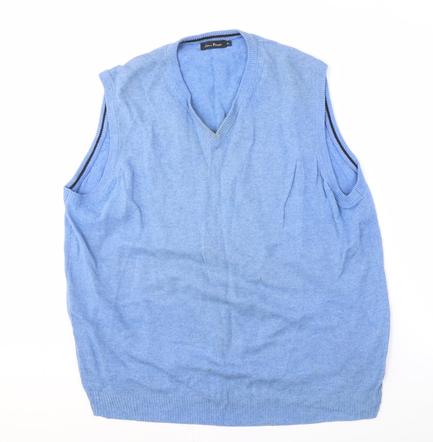James Pringle Men's Blue XL Knit Vest