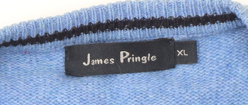 James Pringle Men's Blue XL Knit Vest