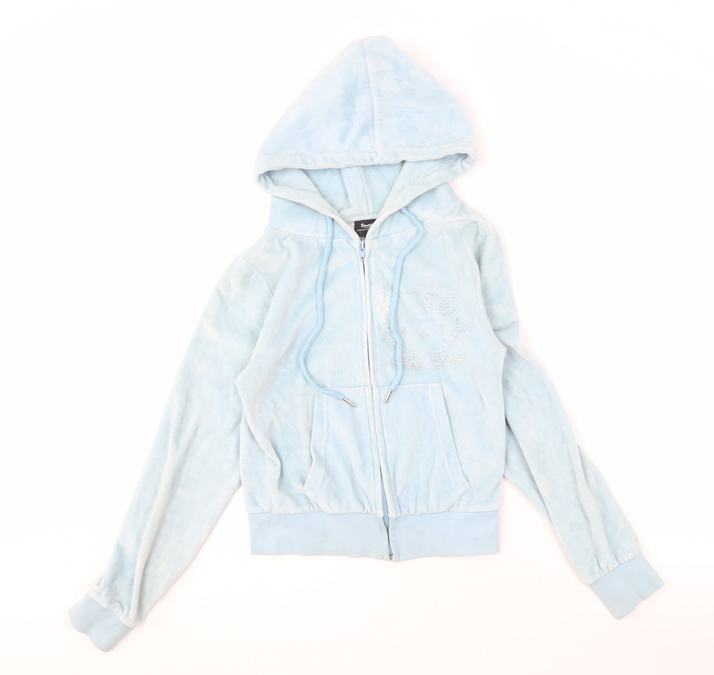 Sanrio Women’s Blue Full Zip Hoodie Size 8