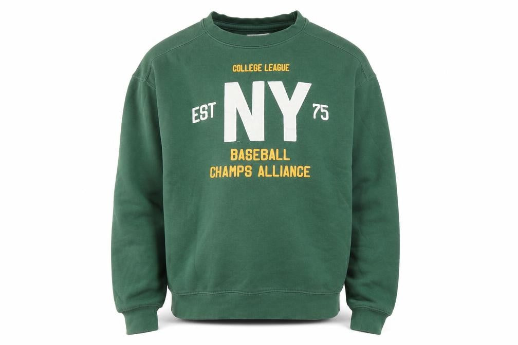 Front view of Zara boys’ green graphic print sweatshirt 13-14 years