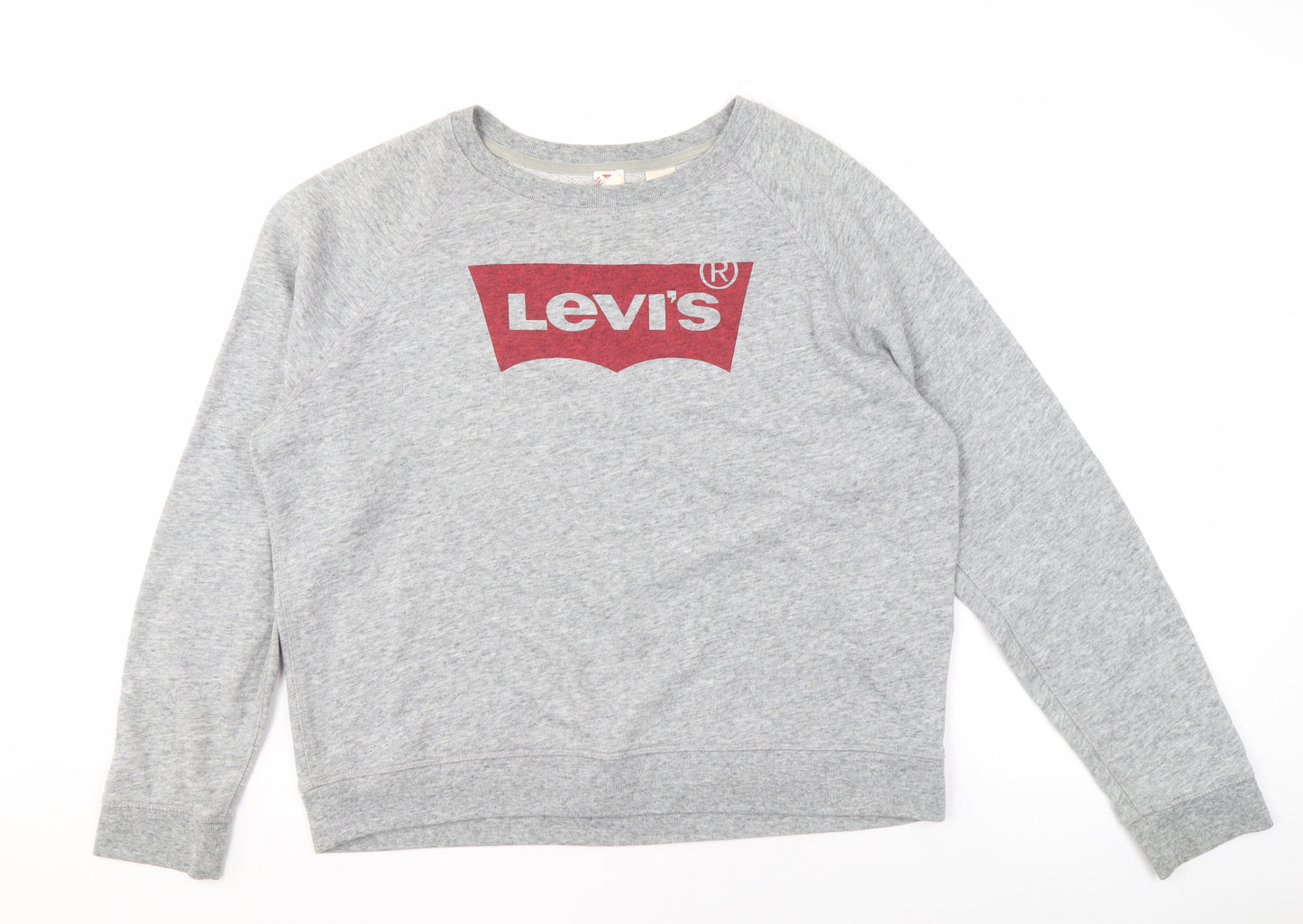 Levi's Men's Grey XL Pullover Sweatshirt - Logo Accent