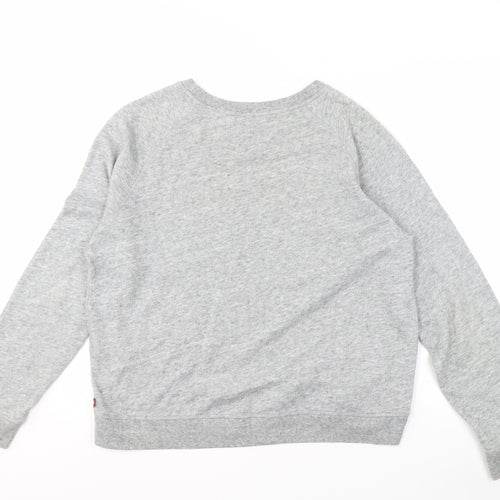 Levi's Men's Grey XL Pullover Sweatshirt - Logo Accent