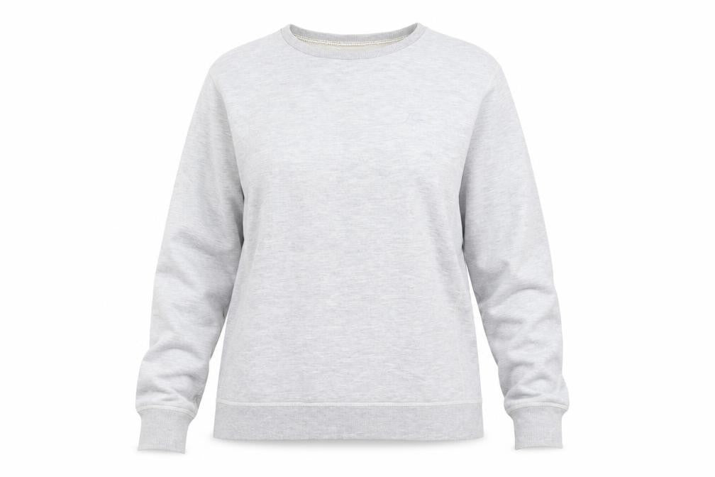 Front view of Quiksilver unisex adults grey pullover sweatshirt l