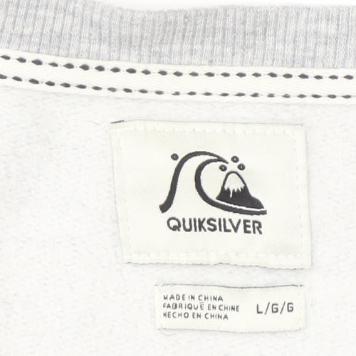 Quiksilver Unisex Adults Grey Pullover Sweatshirt L