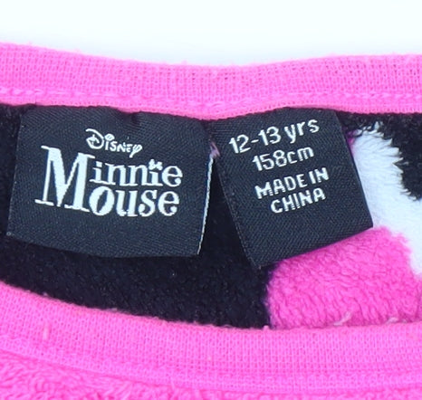 Disney Minnie Mouse Pink Fleece Top Girls 12-13 Years