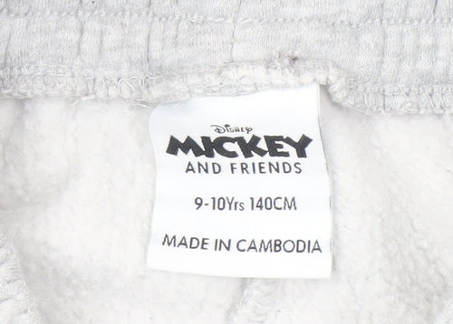 Disney Girls Grey Jogger Trousers 9-10 Years - Donald Duck