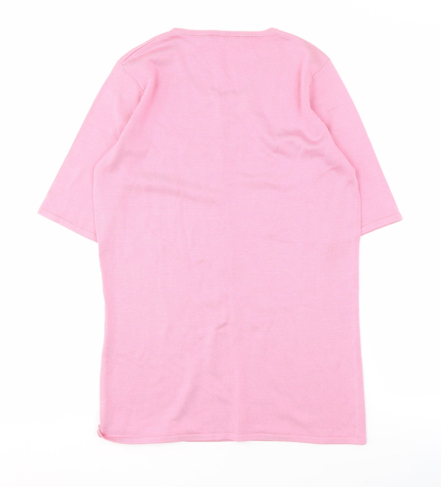 Basler Women's Pink Silk Blend Knit Top Size 8
