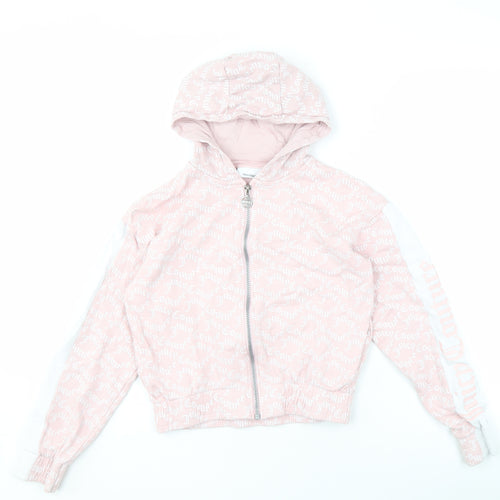 Juicy Couture Girls Pink Full Zip Hoodie 10-11 Years