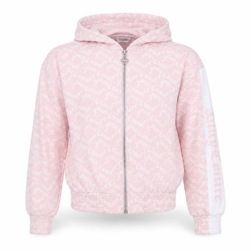 Juicy Couture Girls Pink Full Zip Hoodie 10-11 Years