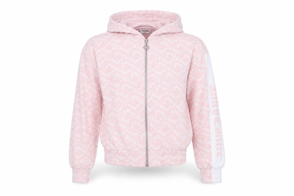 Juicy Couture Girls Pink Full Zip Hoodie 10-11 Years