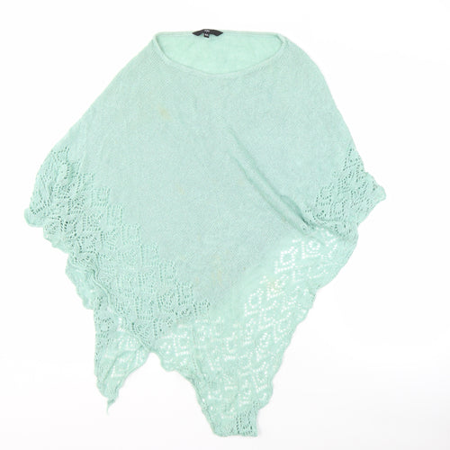 Jasper Conran Women's Green Open-Knit Cape M/L