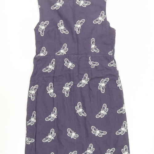 White Stuff Women's Purple Butterfly Shift Dress