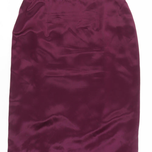 August Silk Women's Purple Formal Silk Dress, Size 8