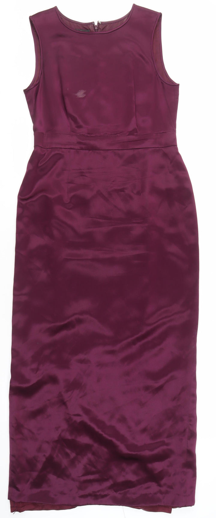 August Silk Women's Purple Formal Silk Dress, Size 8