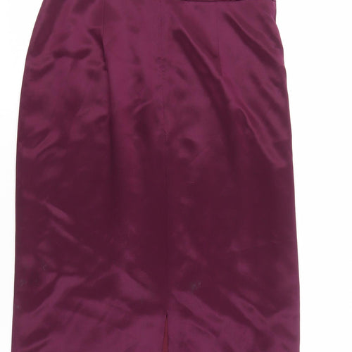 August Silk Women's Purple Formal Silk Dress, Size 8