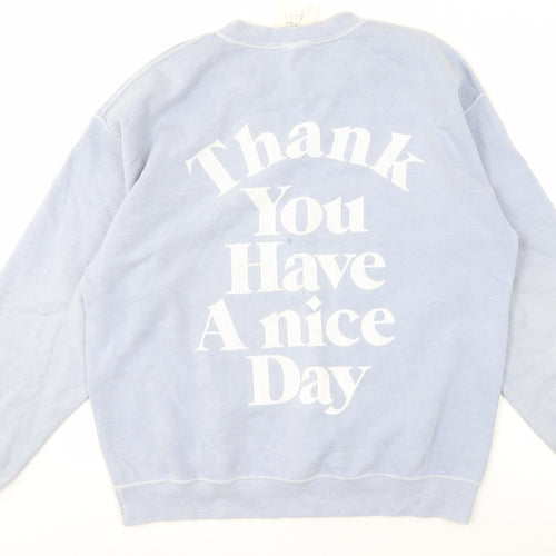 Urban Outfitters Unisex Blue Pullover Sweatshirt S