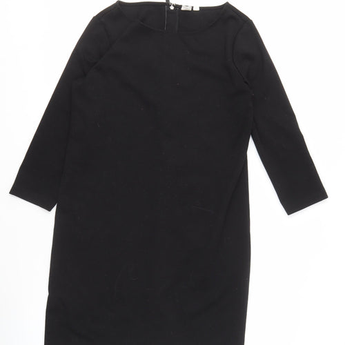 GAP Women's Black Sheath Dress M Workwear 3/4 Sleeve