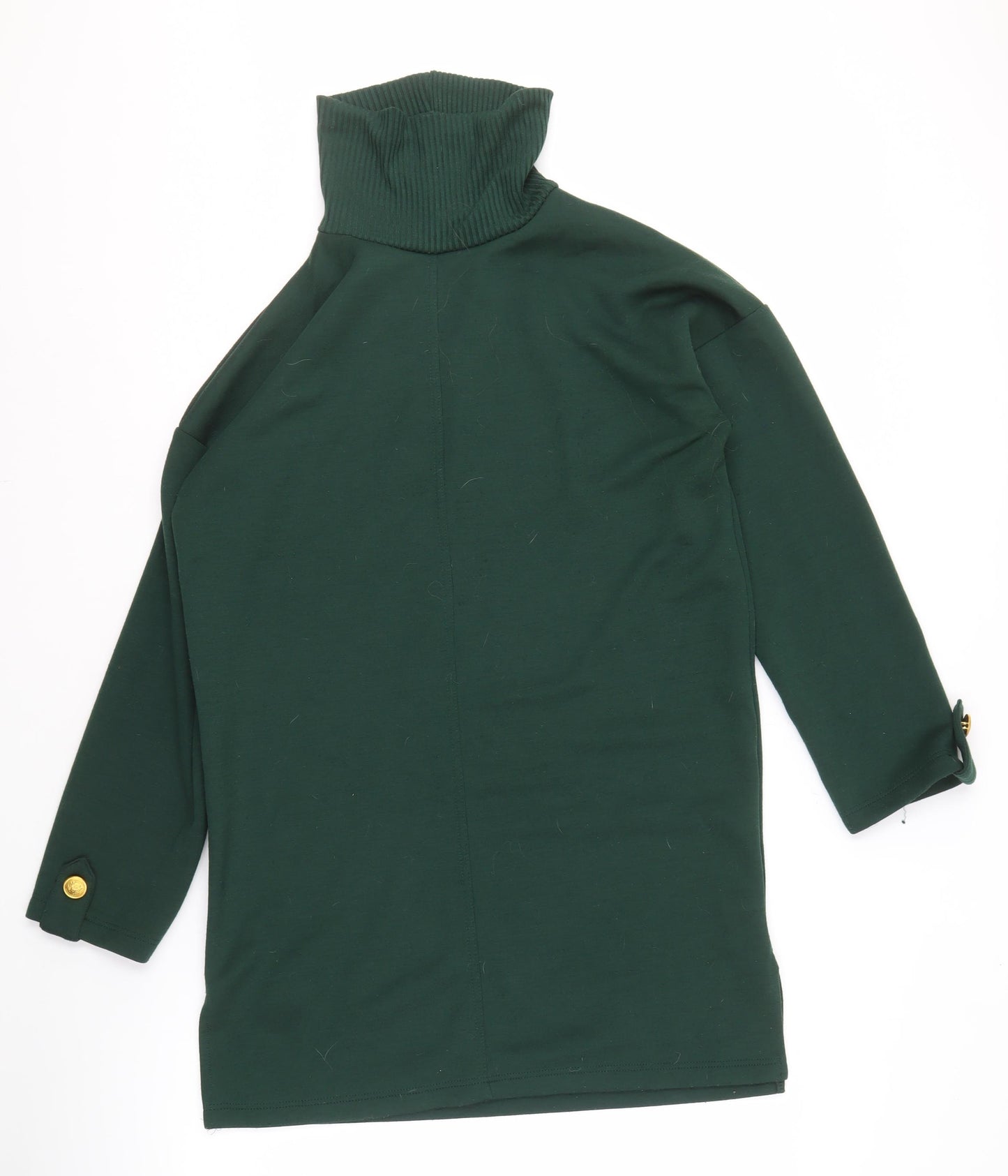 River Island Green Women's Roll Neck Sweatshirt Size 12