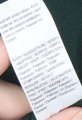 River Island Green Women's Roll Neck Sweatshirt Size 12