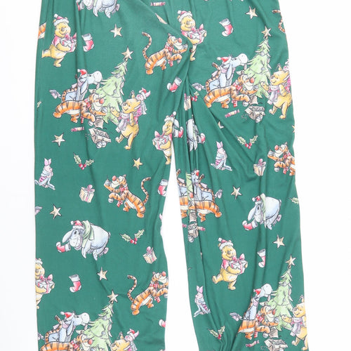 Disney Women's Green S Lounge Pants Xmas Winnie Pooh