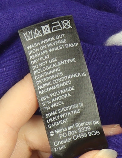 Marks and Spencer Women's Purple Pullover Jumper Size 10
