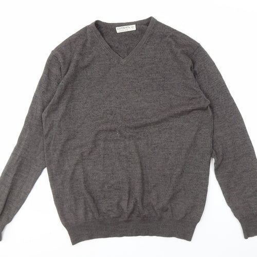 Kustom Kit Men's Grey V-Neck Pullover Jumper M