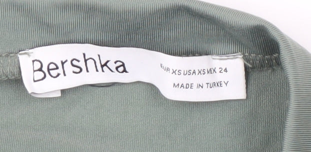 Bershka Women's XS Green Pencil Skirt