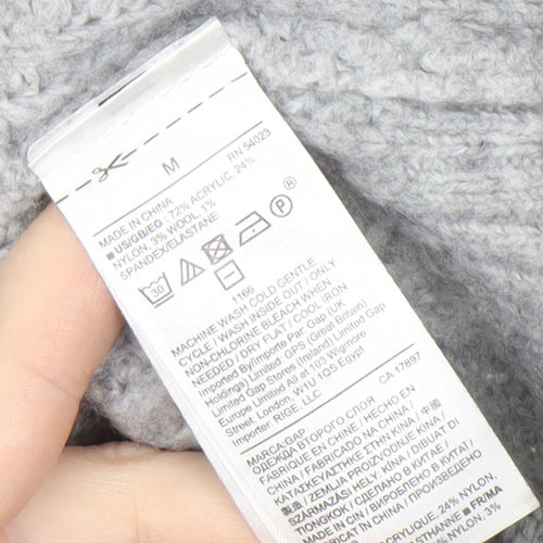 GAP High Neck Grey Jumper - M, Women's Fashion