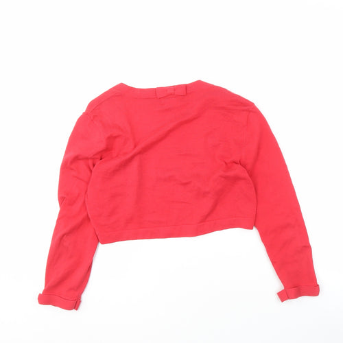 Monsoon Women's Red Shrug Size 12 Lightweight Casual