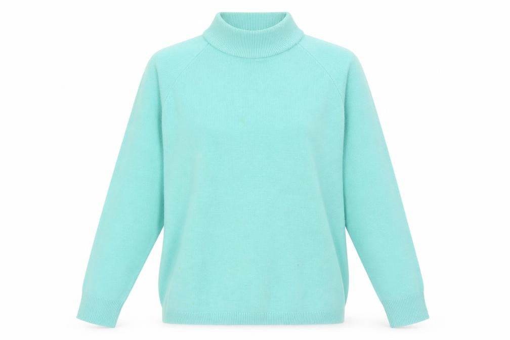 Front view of Hutchesons Women's Green jumper, size 8