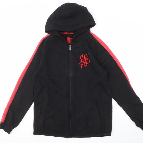 DFND Men's Black Full Zip Hoodie Size L with Logo
