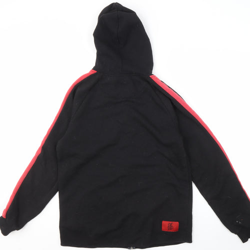 DFND Men's Black Full Zip Hoodie Size L with Logo